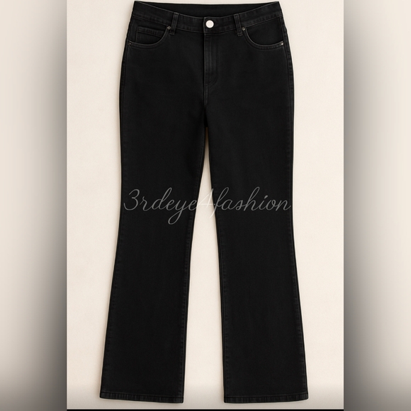 🖤 Riders by Lee Mid Rise Bootcut Black Jeans PLUS SIZE 22 W - Picture 1 of 16